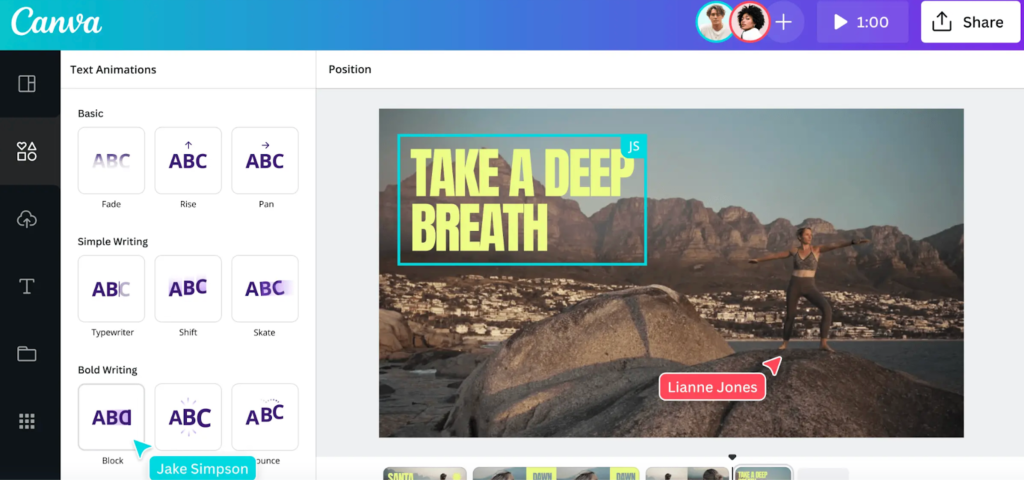 An example image of how to design in Canva