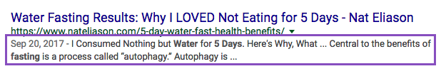 Optimize your meta description